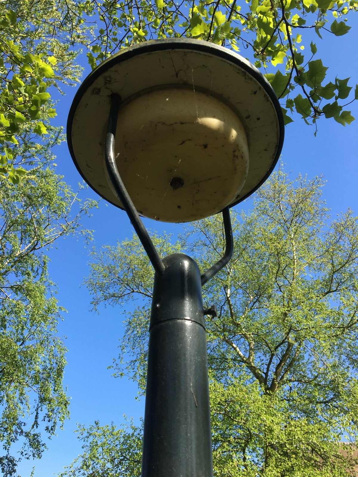 Partij vintage straatverlichting met palen, Ophalen, Gebruikt, Staande lamp, Aluminium