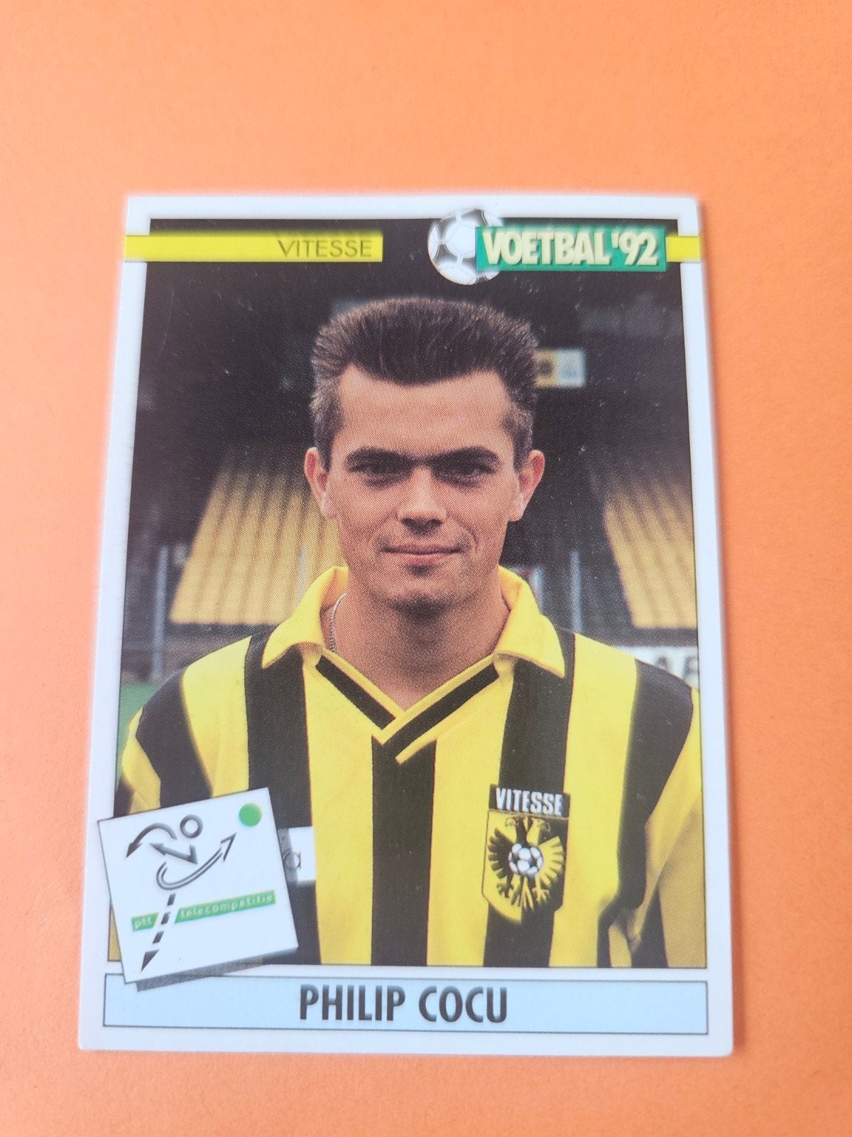 Voetbal '92 Panini Sticker Philip Cocu, Verzamelen, Ophalen of Verzenden, Gebruikt, Vitesse, Poster, Plaatje of Sticker