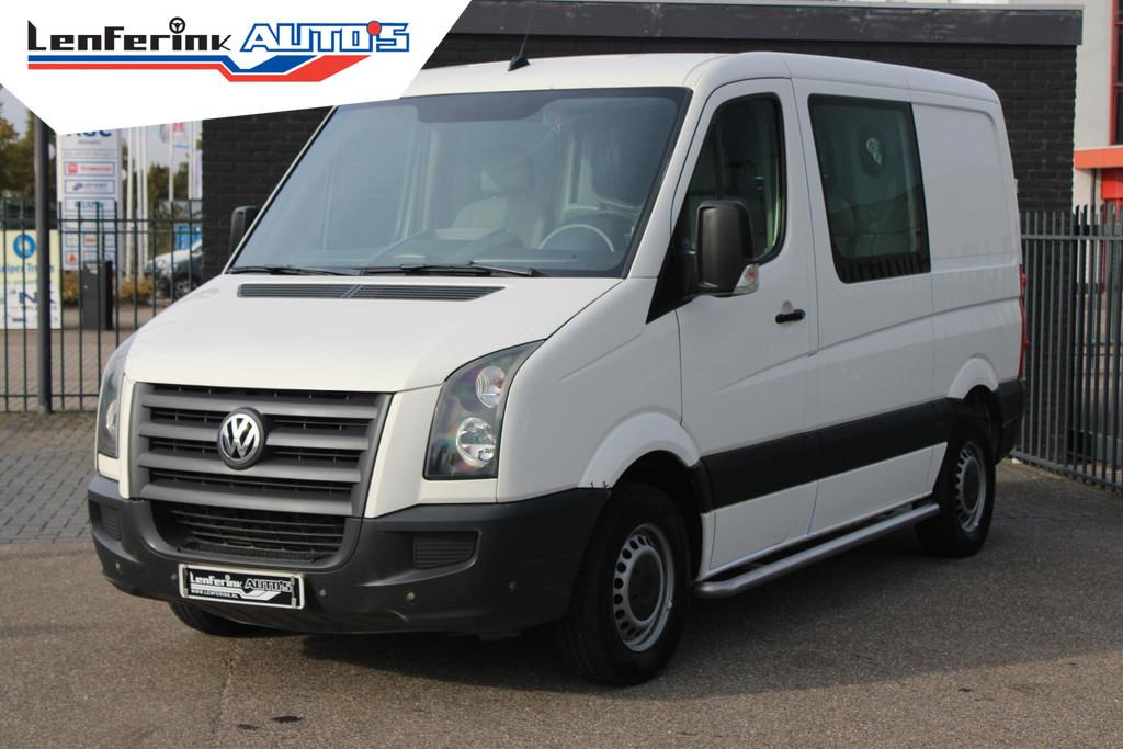 Volkswagen Crafter 2.5 TDI 136 pk Dubbel Cabine L1 Airco, Tr, Auto's, Bestelauto's, 2500 cc, Gebruikt, 2000 kg, Wit