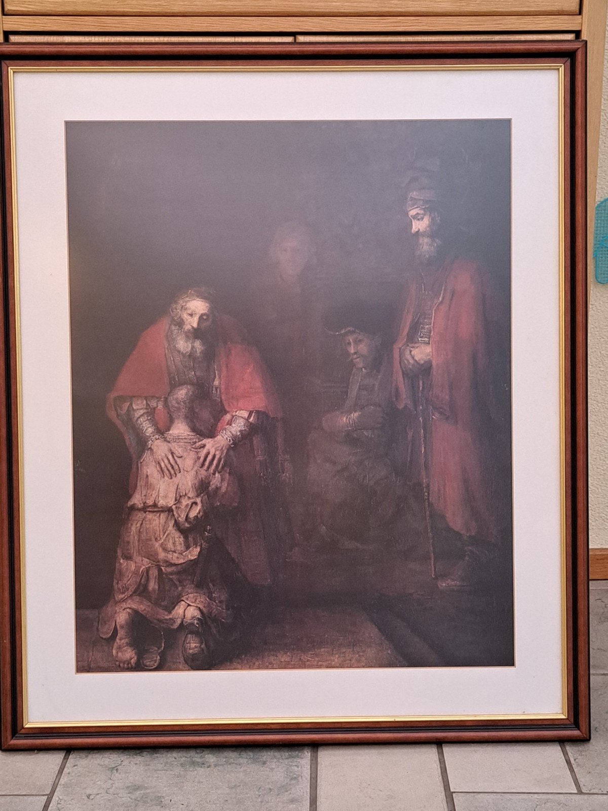 Schilderij - oud tafereel, Ophalen