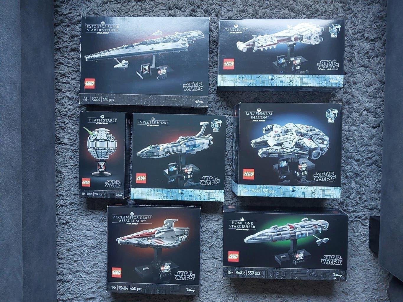 LEGO Star Wars Starship Collection 7 sets. 2 nieuw en 5 used, Star Wars, Compleet, Lego, Ophalen of Verzenden
