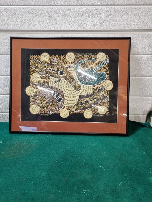 schilderij aboriginal art australia shane williams, Ophalen of Verzenden, 'T Olde Gre-j, Info@toldegrej.nl, Endepoelstraat 20f Didam