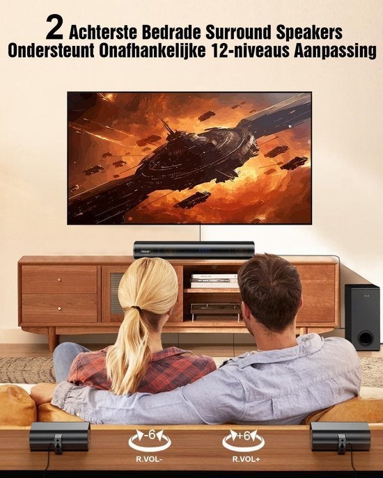 5.1-kanaals Soundbar – Surround Sound System, Corvance B.V., Verzenden, Nieuw, Corvancebol@gmail.com