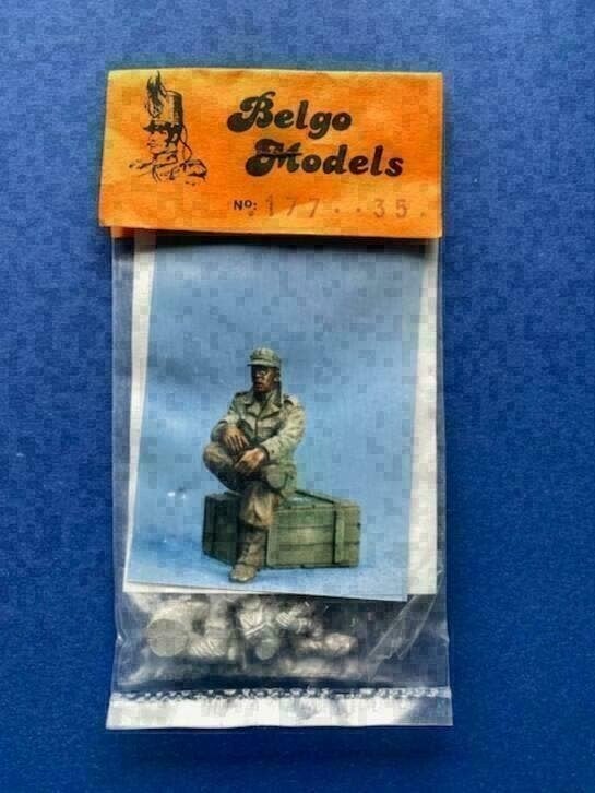 Belgo	177	US soldier sitting	1/35	Metal, Ophalen of Verzenden, Nieuw, 1:35 tot 1:50