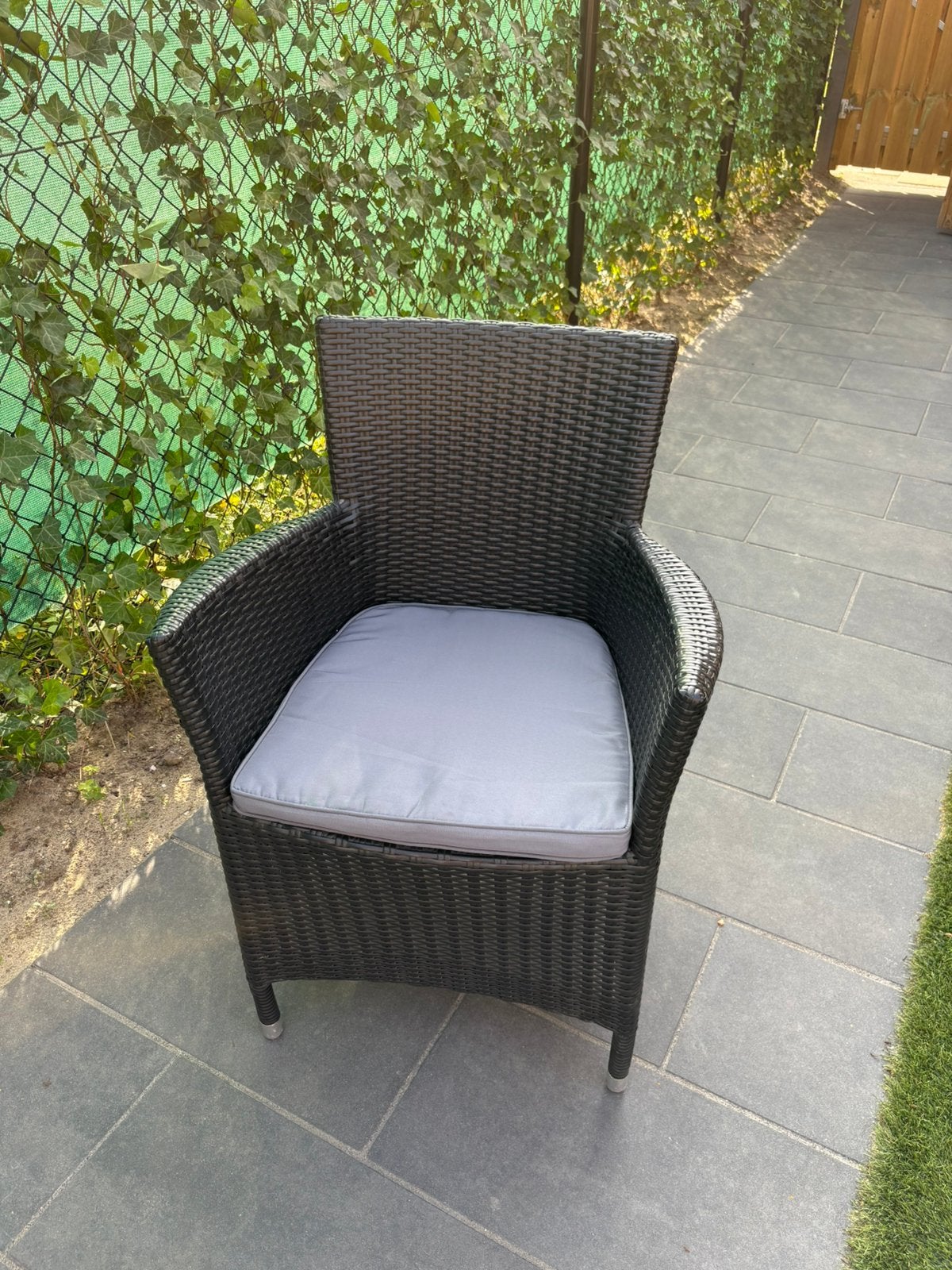 Rotan tuinstoelen 6x