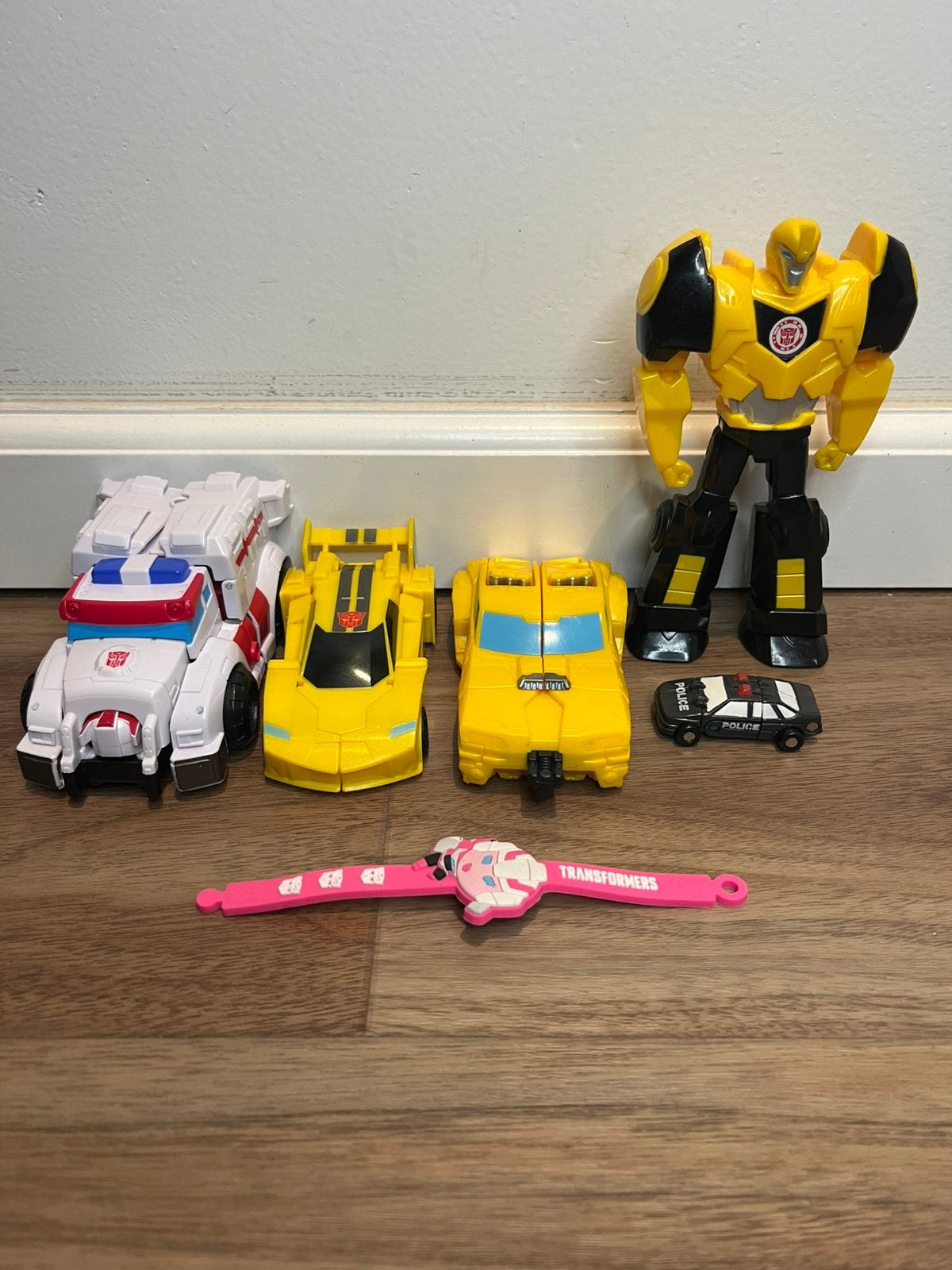 Transformers Bundel (5 figuren + armband), Ophalen of Verzenden, Gebruikt