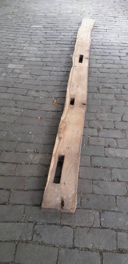 Mooie eiken plank / wandplank, 320 cm lang, Ophalen, 250 cm of meer, Planken, Hardhout