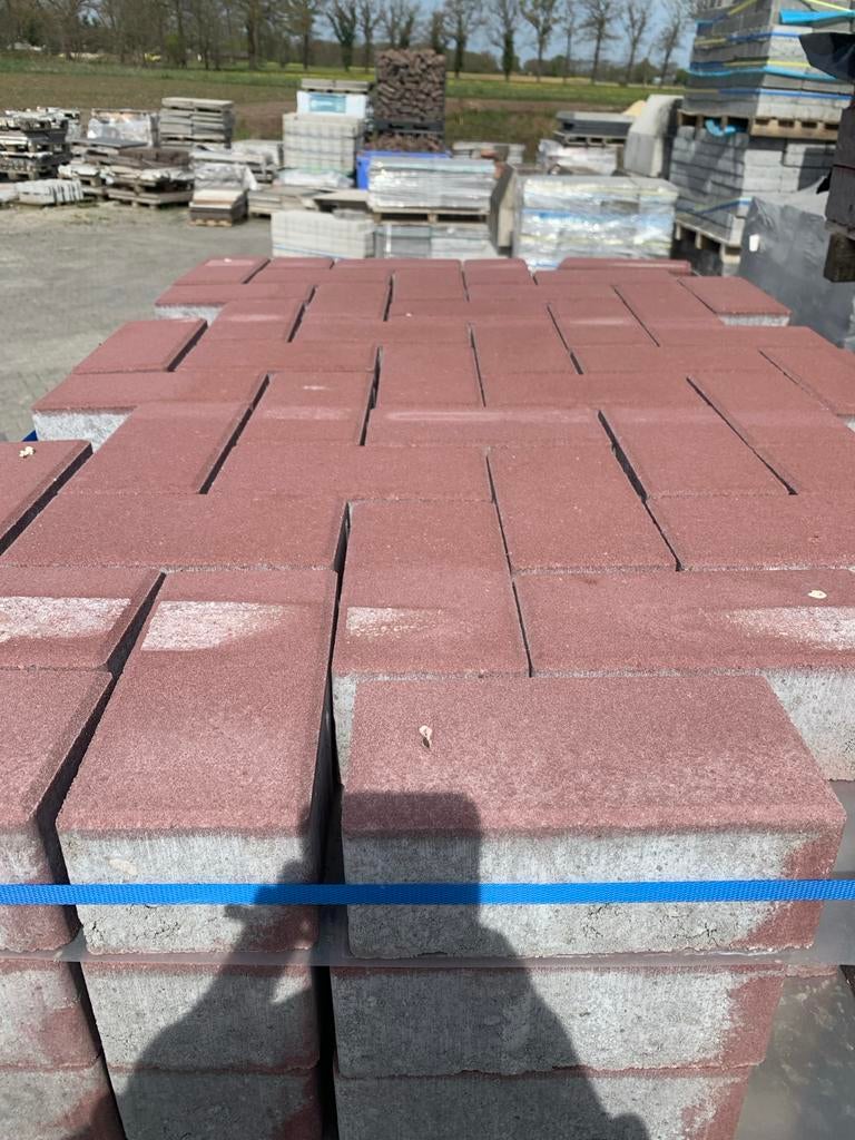Bkk rood machinaal 8cm 220m2, Verzenden, Klinkers, Nieuw, 10 m² of meer
