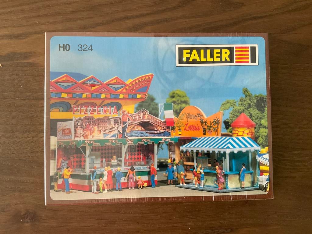 Faller 324 2 kermis kramen nog nieuw in ovp, Overige merken, Gelijkstroom of Wisselstroom, Brug, Tunnel of Gebouw, Nieuw
