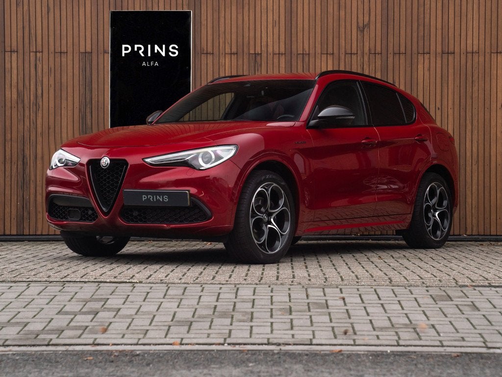 Alfa Romeo Stelvio 2.0T 280pk AWD Veloce MY21 | Trekhaak afn, Auto's, Alfa Romeo, Automaat, 4 cilinders, Met garantie (alle), Leder