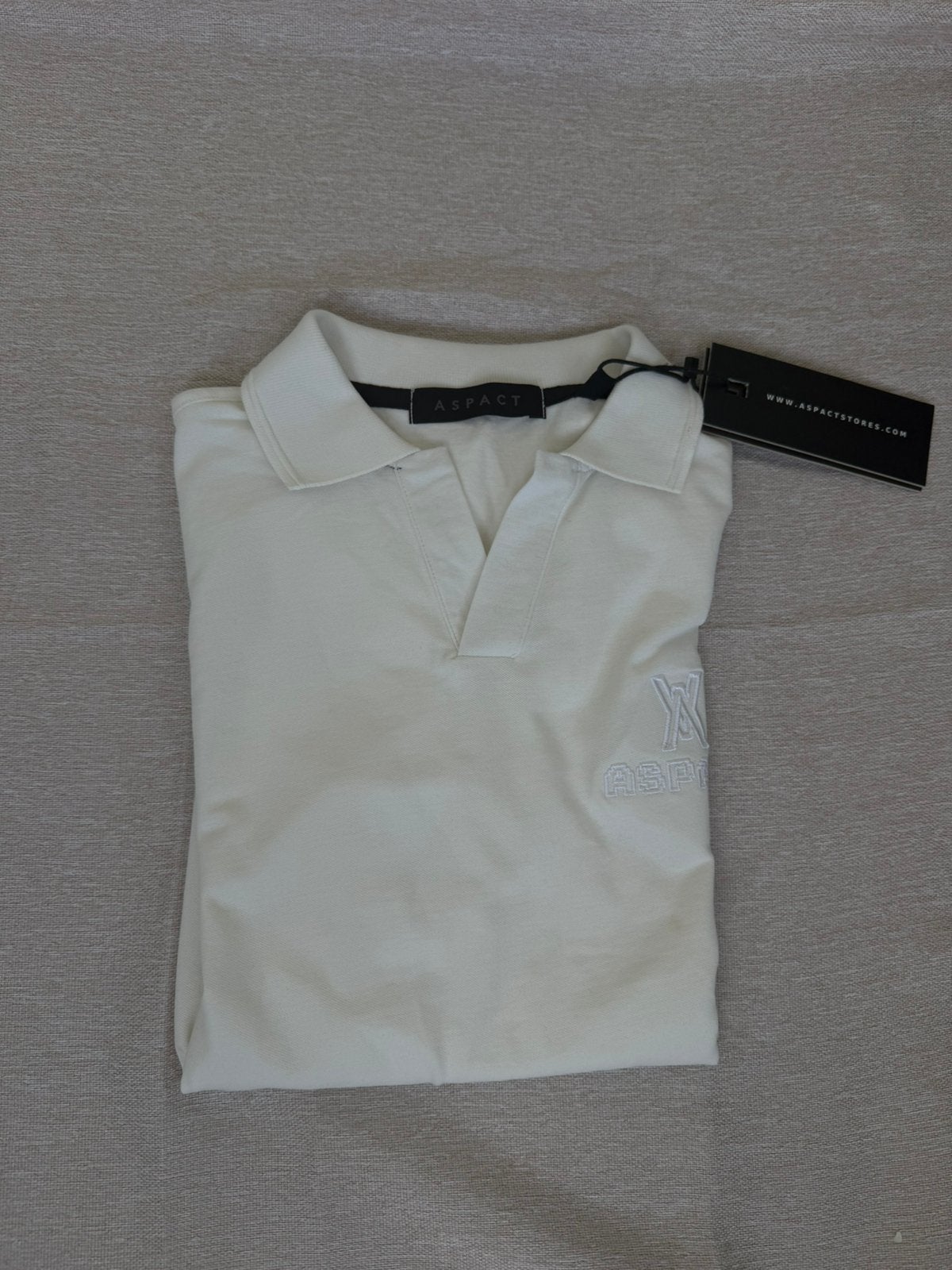 Nieuw Beige Aspact Polo herenmaat S, Ophalen of Verzenden, Nieuw, Maat 46 (S) of kleiner, Beige