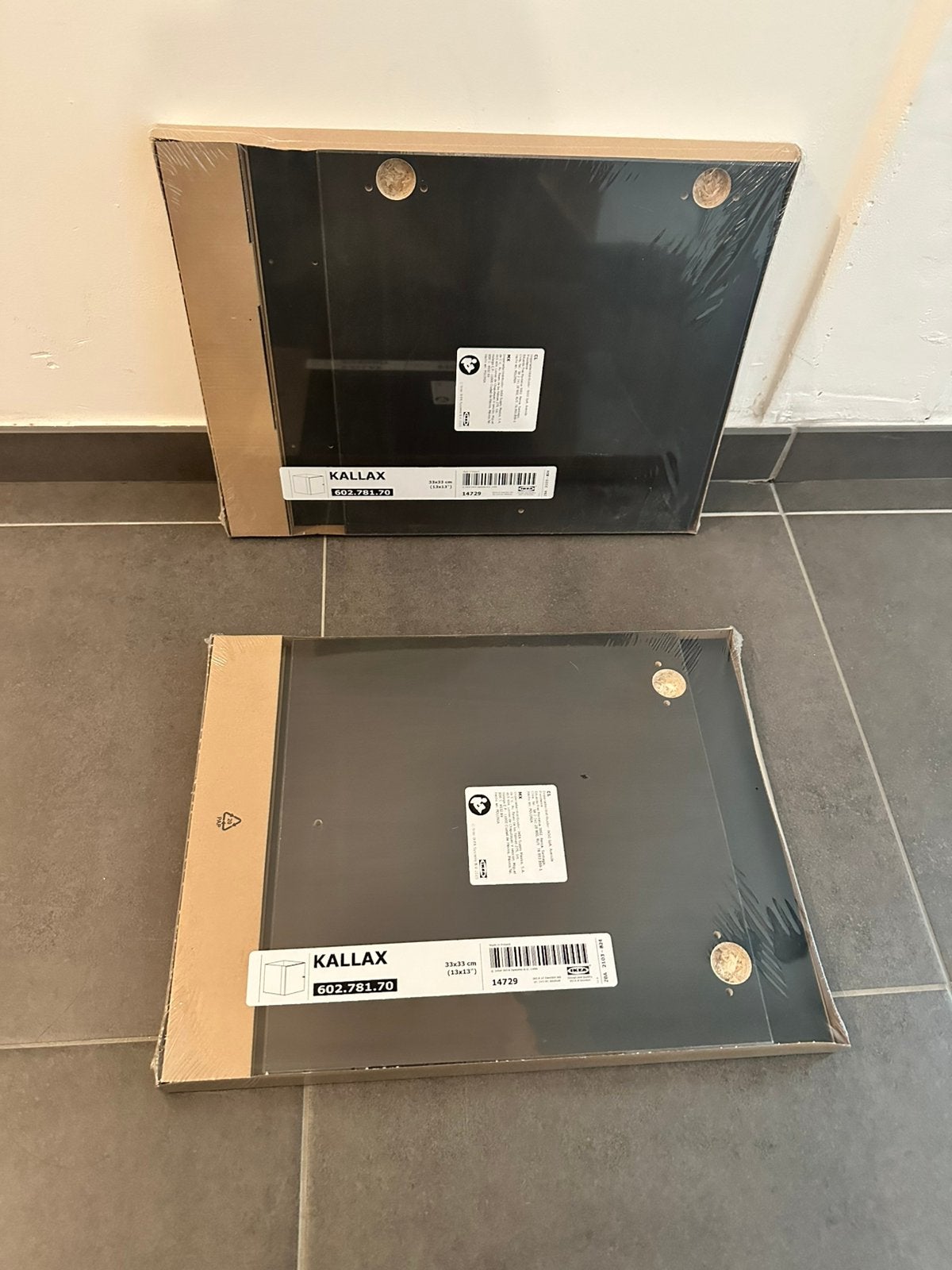2x inzet deurtjes Kallax kast, Ophalen, Nieuw