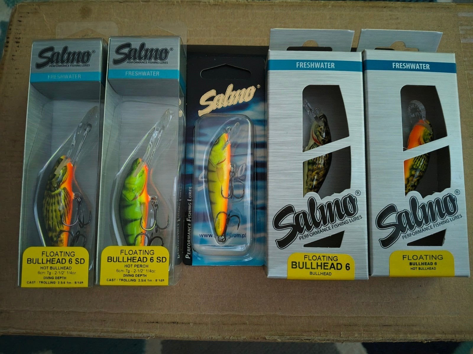 Salmo Kunstaas Set: Bullhead & Minnow Wobblers (Nieuw), Watersport en Boten, Ophalen of Verzenden, Nieuw, Kunstaas