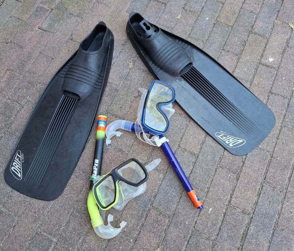 Te koop snorkel set, Ophalen of Verzenden, Gebruikt, Snorkelset