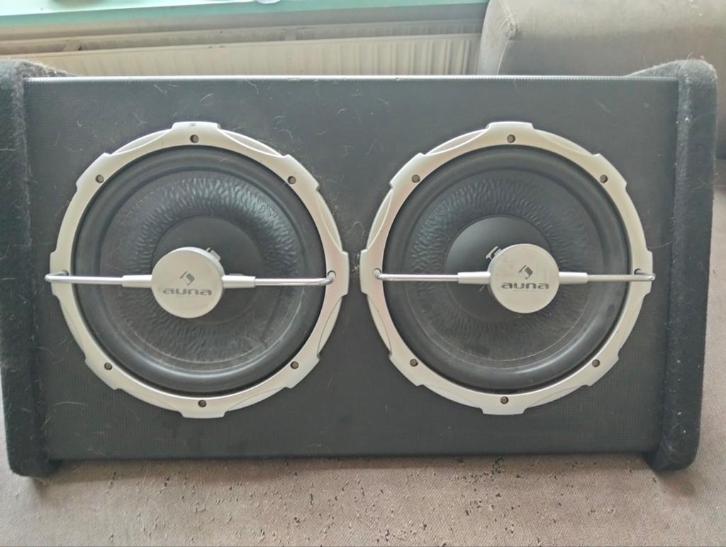 Dubbel subwoofer, Gebruikt, Subwoofer, 120 watt of meer, Ophalen