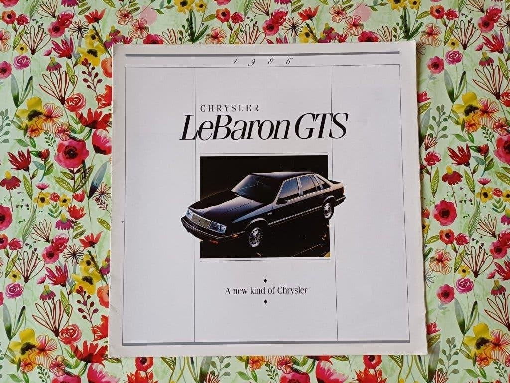 CHRYSLER LEBARON GTS 1986 brochure folder USA origineel, Ophalen of Verzenden, Zo goed als nieuw, Overige merken