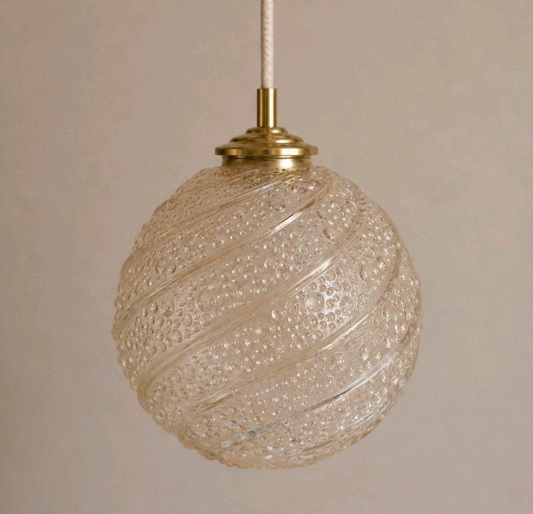 Vintage hanglamp | Bubble lamp | Helena Tynell stijl, Ophalen of Verzenden, Glas