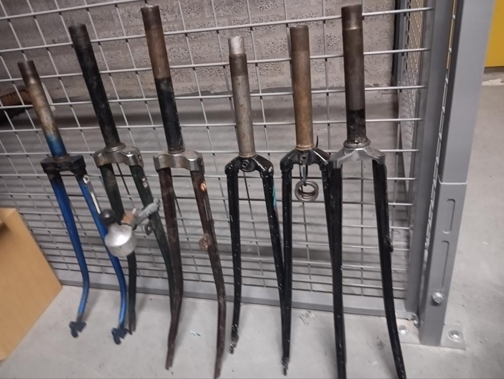retro stalen voorvorken, stads-racefiets, Gebruikt, Staal, Ophalen of Verzenden, Voorvork