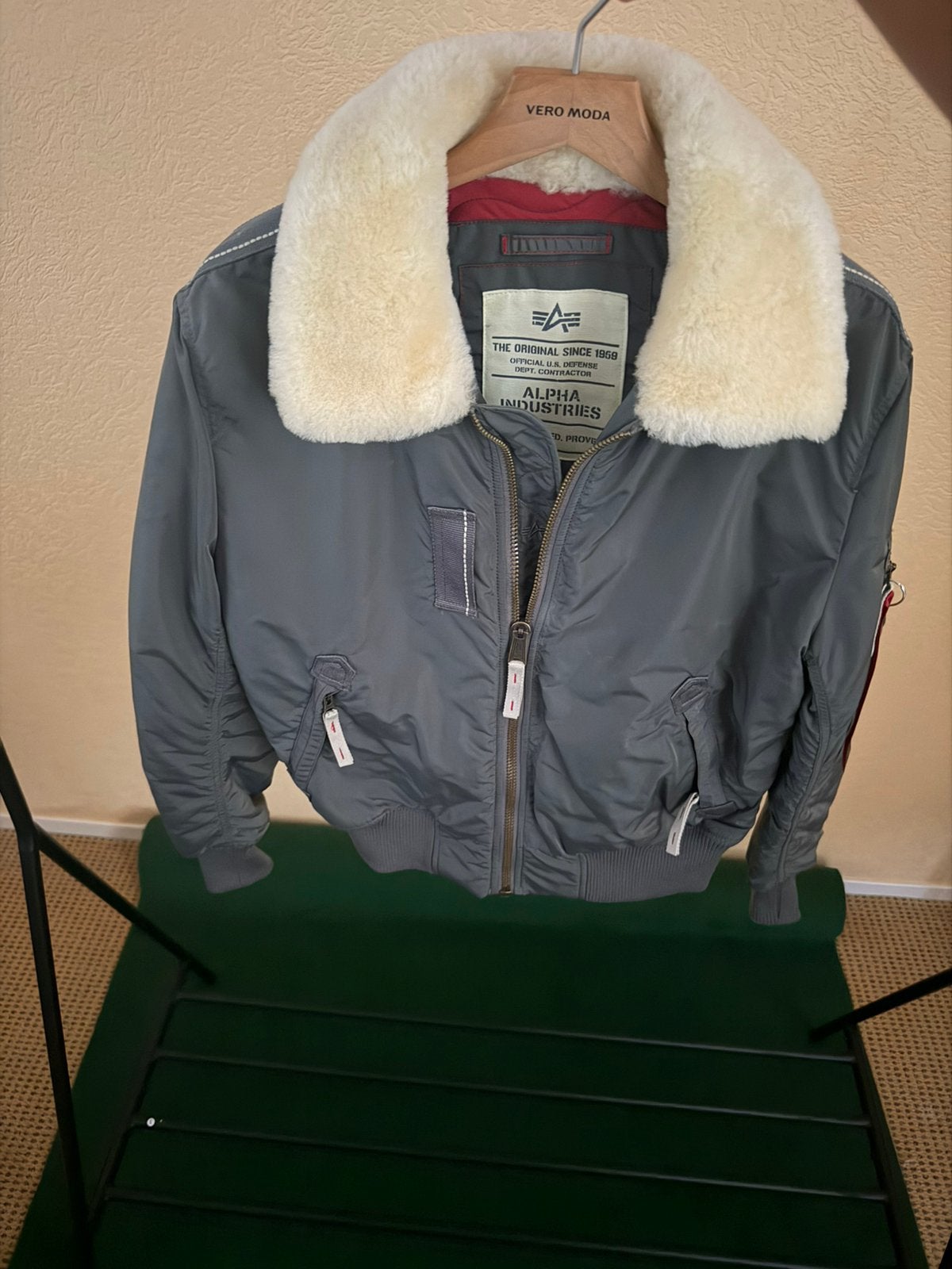 alpha industries jas, Kleding | Heren, Jassen | Winter, Verzenden, Zo goed als nieuw, Zwart