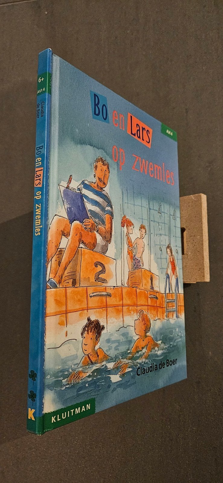 Bo en Lars op zwemles - AVI 4 kinderboek, Gelezen, Fictie algemeen, Claudia de Boer, Ophalen of Verzenden