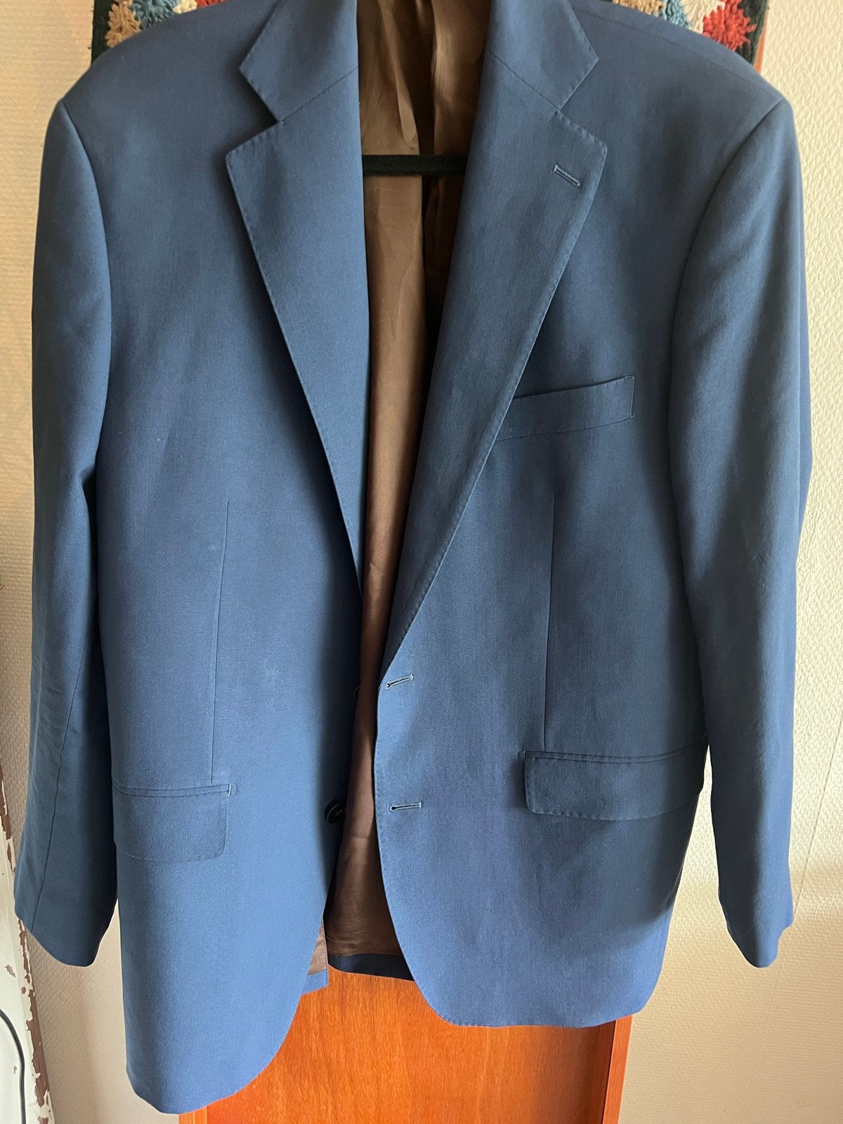 Oger Red Dugdale Bros & Co Blauw Wollen Colbert, Kleding | Heren, Ophalen of Verzenden, Zo goed als nieuw, Overige maten, Blauw