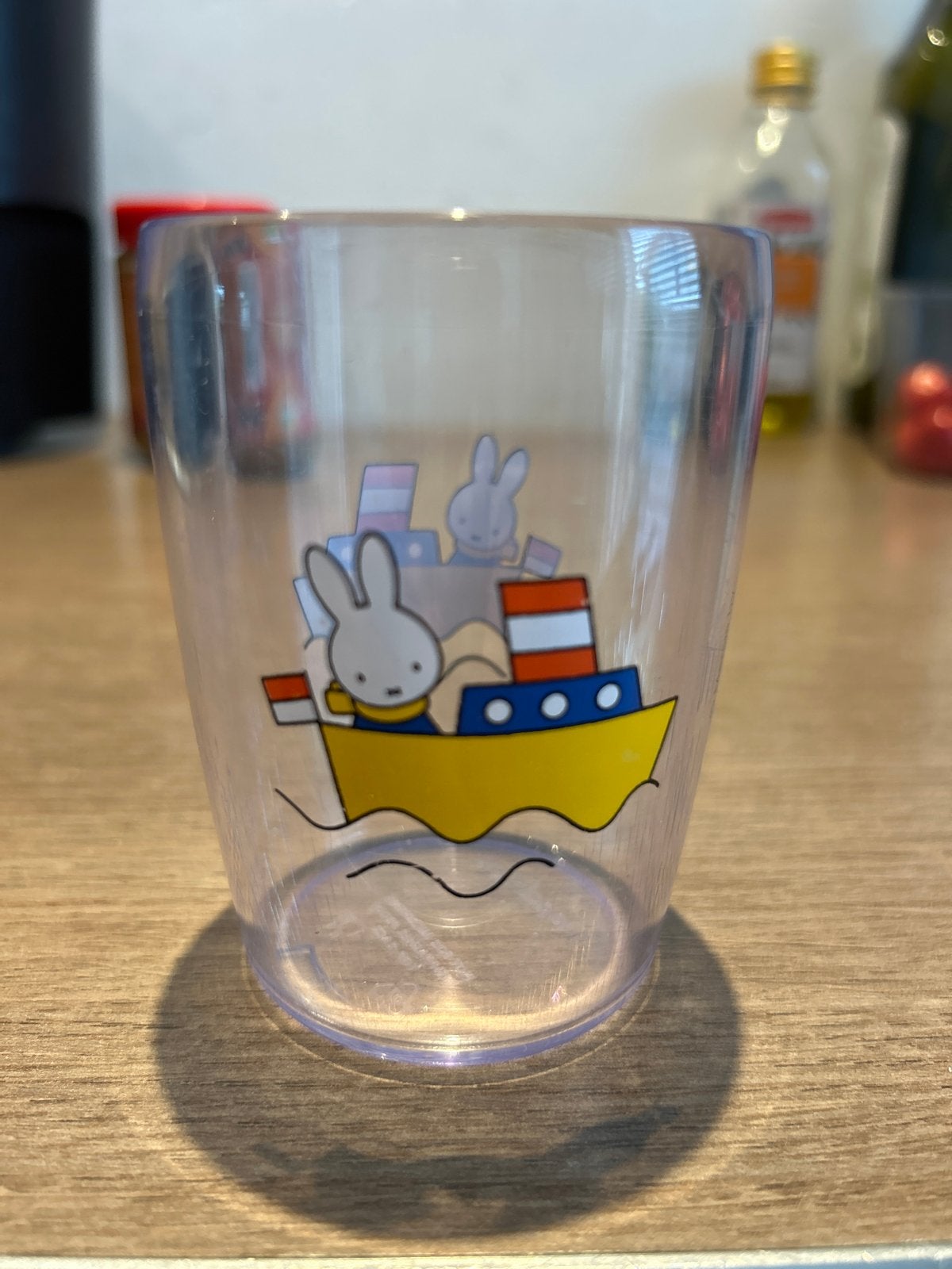 Nijntje beker - transparant met bootje, Ophalen, Kunststof, Meerkleurig, Overige merken