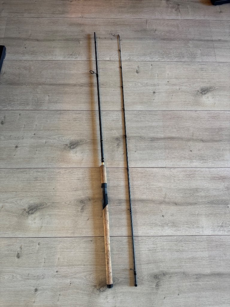 Shimano Beastmaster werphengel 2,70 m + Shimano 2500FC molen, Watersport en Boten, Ophalen, Zo goed als nieuw, Werphengel