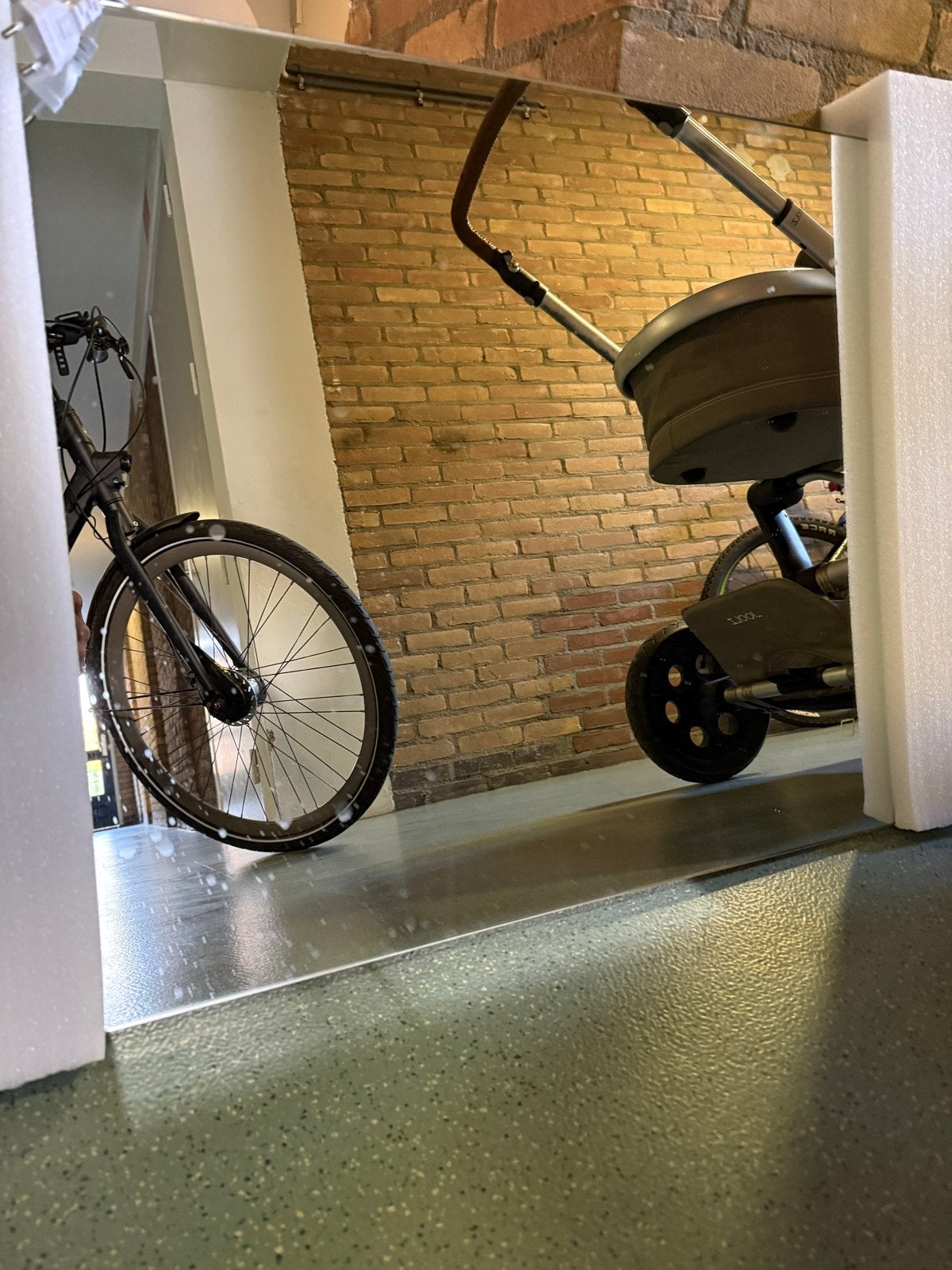 Grote spiegel met LED verlichting, Ophalen, Gebruikt, 100 tot 150 cm, 100 tot 125 cm