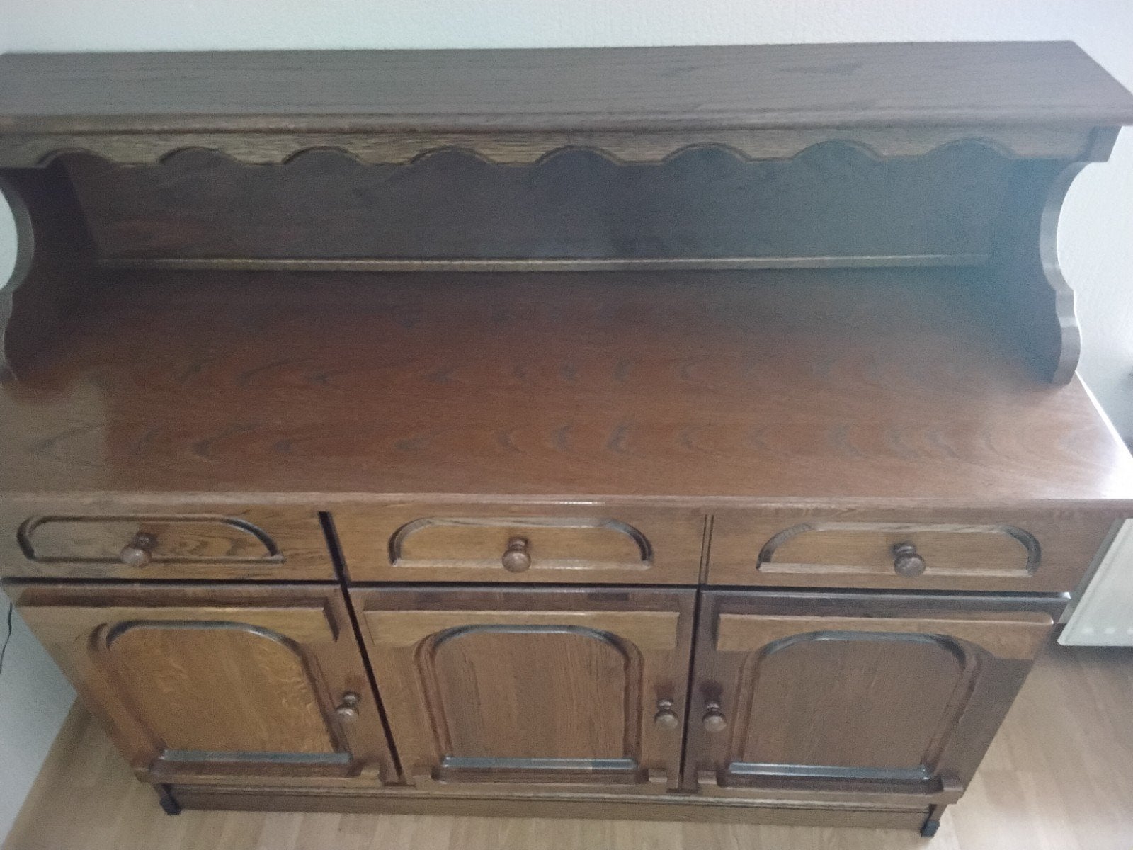 dressoir,  met los bovenstuk, eiken,  met 3 deurtjes, 2 lade, Huis en Inrichting, Ophalen, 25 tot 50 cm, 100 tot 150 cm