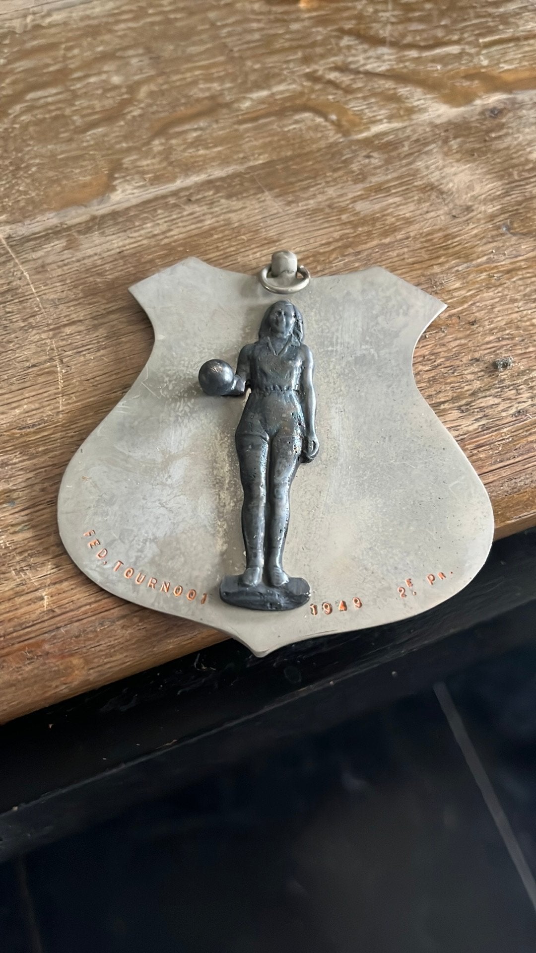 Grote handbal medaille 1949 2de pr. Fed.Tournooi, Ophalen of Verzenden, Overige materialen