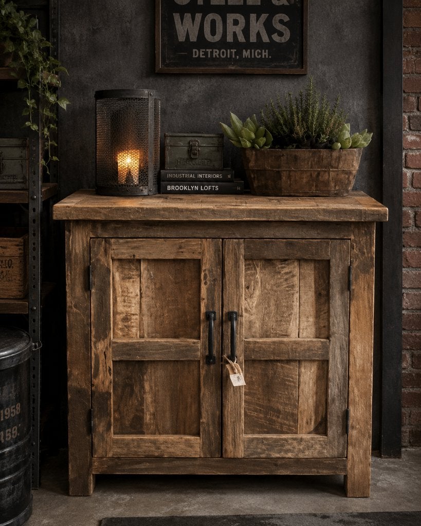 Prachtige barnhouten kast/dressoir, Ophalen, Overige materialen, Met deur(en), 50 tot 100 cm