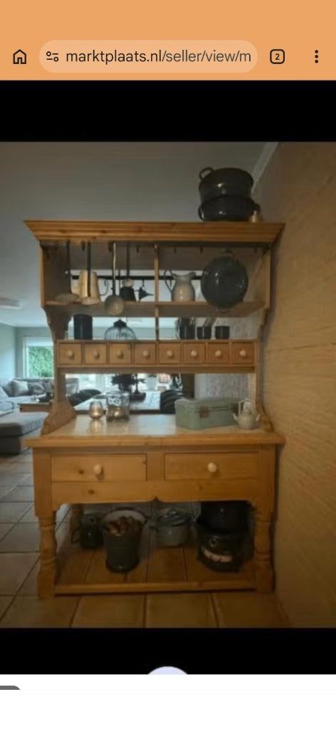 Bijzondere Engelse grenen kast/ roomdivider, Huis en Inrichting, Kasten | Overige, Ophalen, Gebruikt
