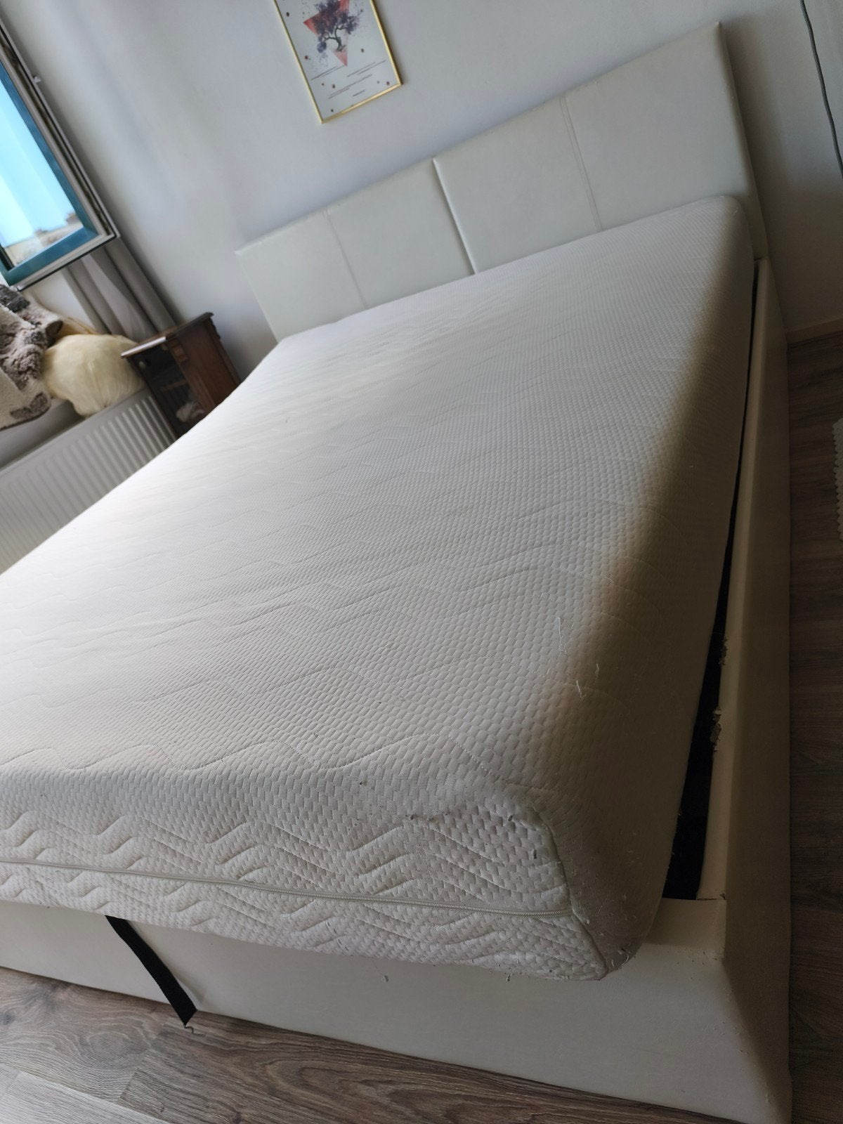 Bed 160x200 met opbergruimte incl. matras MOET SNEL WEG, Huis en Inrichting, Slaapkamer | Bedden, Ophalen, Gebruikt, Tweepersoons