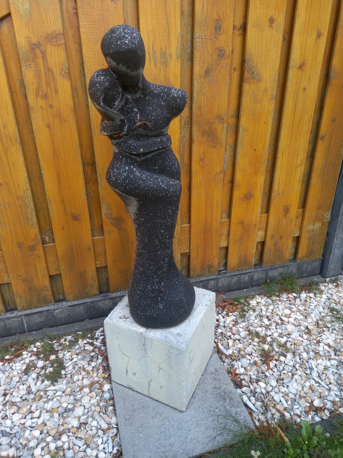 Ruilen van abstracte tuinbeelden., Ophalen, Gebruikt, Steen, Abstract beeld