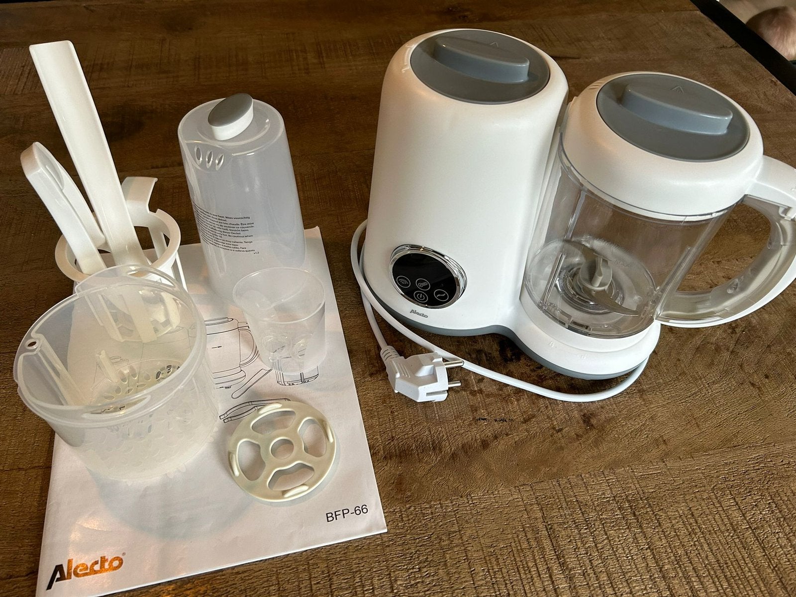 ** Alecto BFP66 baby food processor 5 in 1 compleet **, Kinderen en Baby's, Babyvoeding en Toebehoren, Alecto, Stoomfunctie, Ophalen of Verzenden