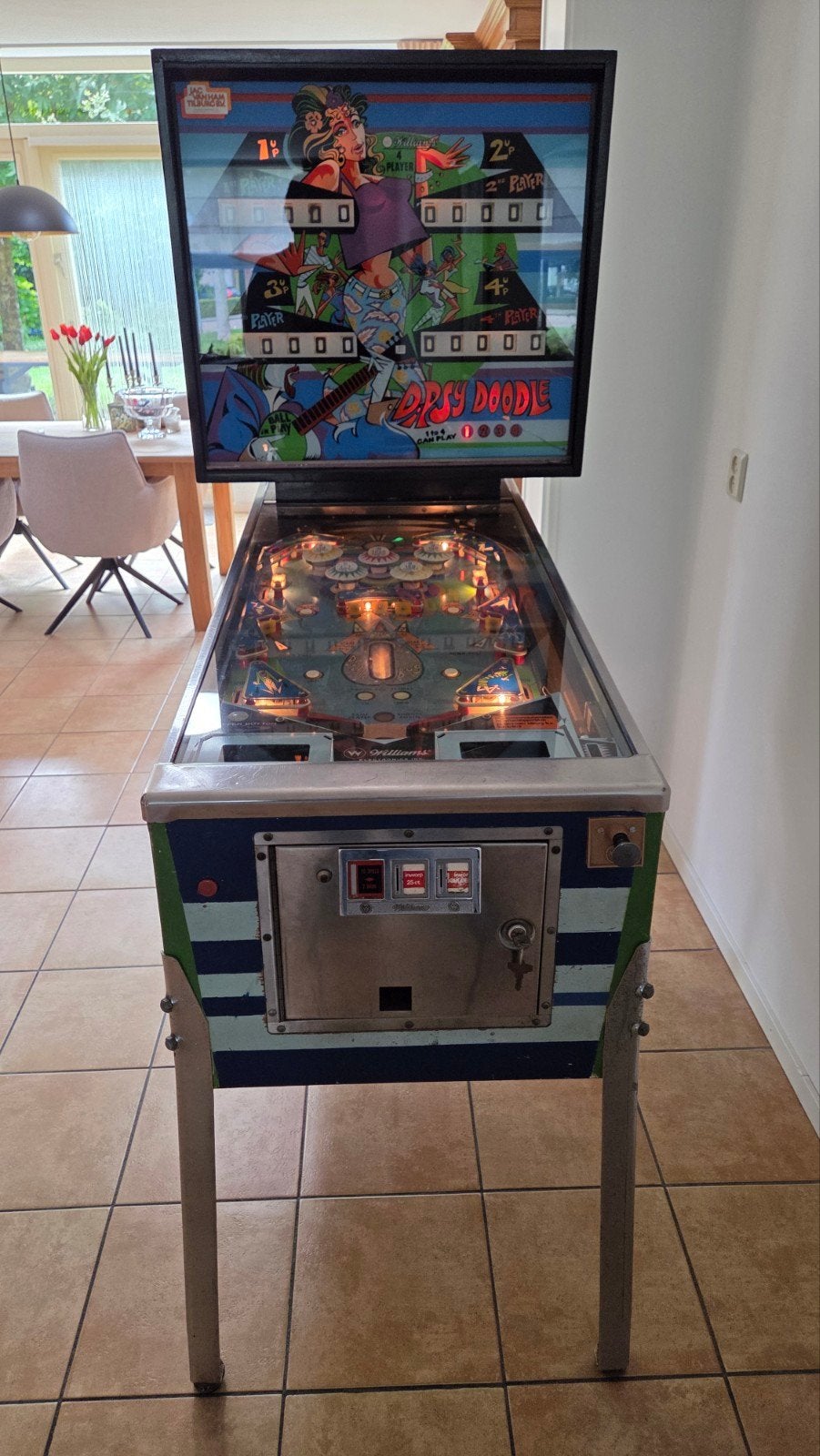 Flipperkast Williams 1970 Dipsy Doodle, Verzamelen, Ophalen, Gebruikt, Mechanisch, Williams