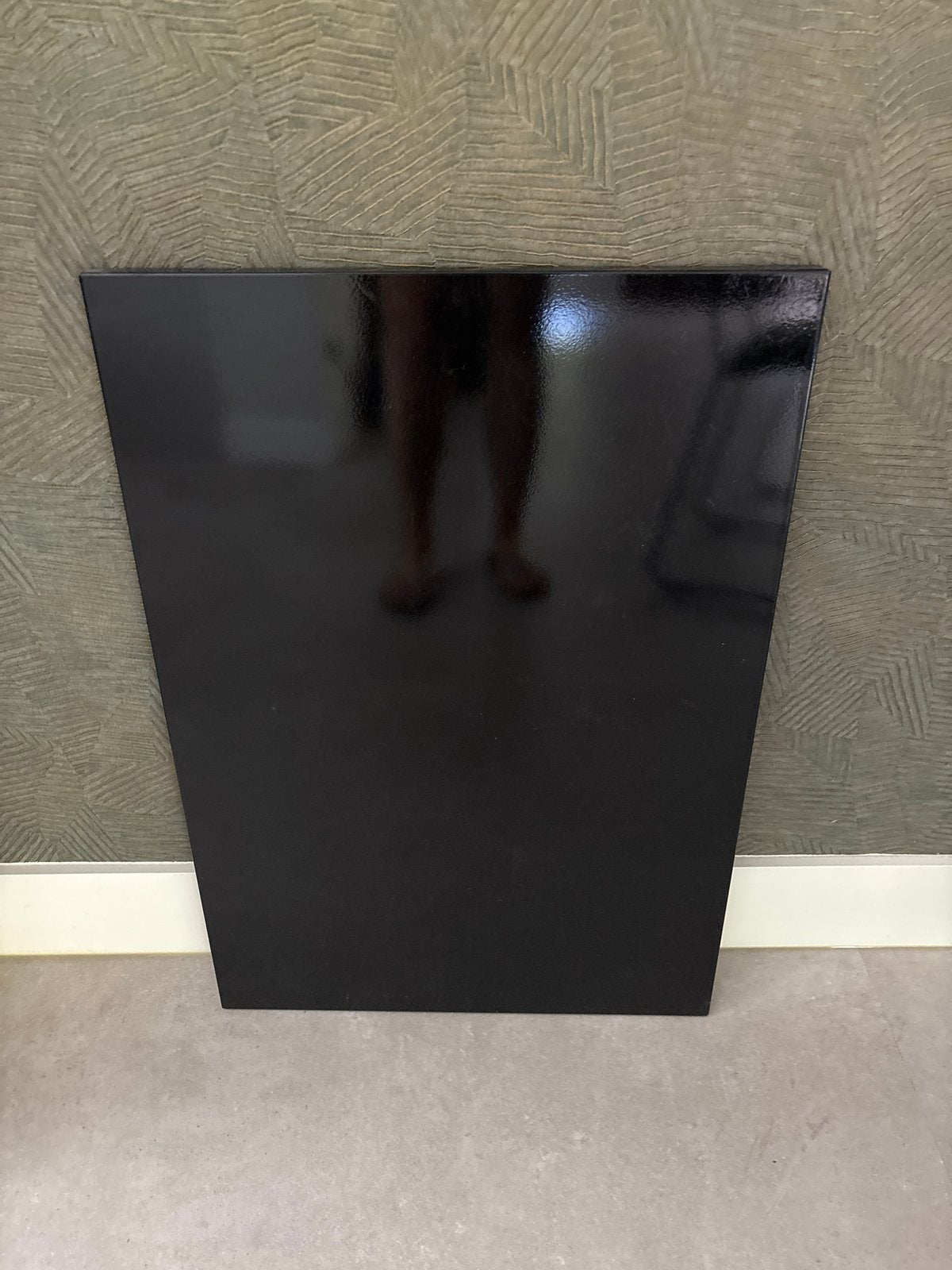 Zwart glanzend magneetbord 65x45 cm, Ophalen, Gebruikt, Zwart, Modern