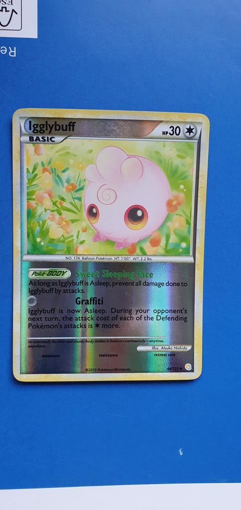 Igglybuff 44/123 reverse holo pokemon kaart, Ophalen of Verzenden, Zo goed als nieuw