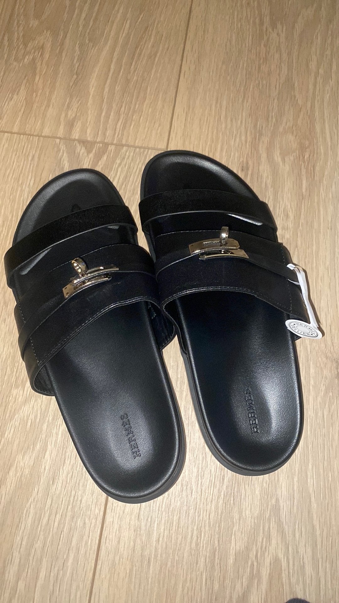 Hermès Jackson sandalen maat 43, Sandalen, Zwart, Nieuw, Ophalen of Verzenden