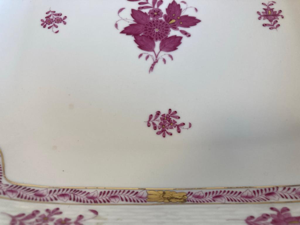 Herend porseleinen schaal met bloemdecor, Ophalen of Verzenden