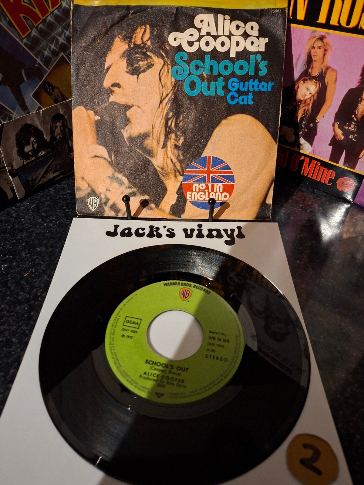 Alice Cooper - School's Out / Gutter Cat   1972, Gebruikt, 7 inch, Ophalen of Verzenden, Fotohoes