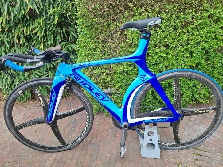 Ridley tijdritfiets - Carbon - Zo goed als nieuw, Carbon, Zo goed als nieuw, Meer dan 20 versnellingen, 53 tot 57 cm