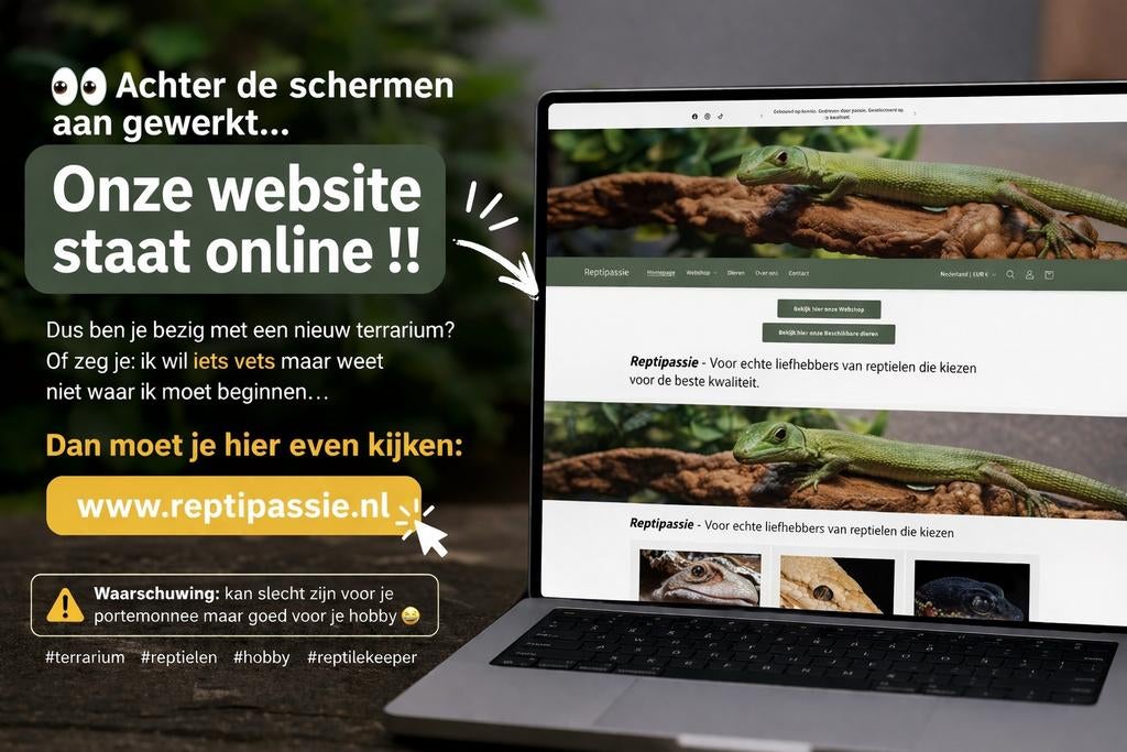 Reptielen en Terrariumproducten => Reptipassie, 0 tot 2 jaar