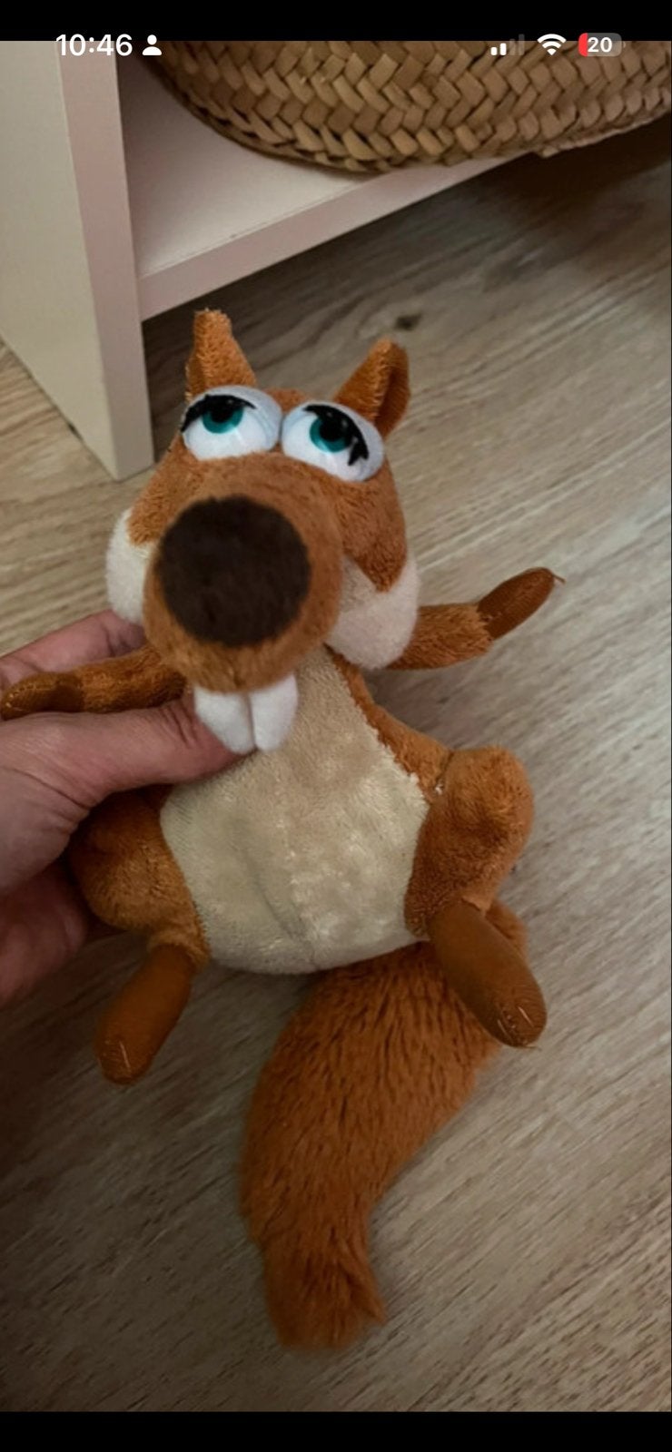 Scrat knuffel eekhoorn Ice Age, Overige merken, Overige karakters, Overige typen, Ophalen of Verzenden