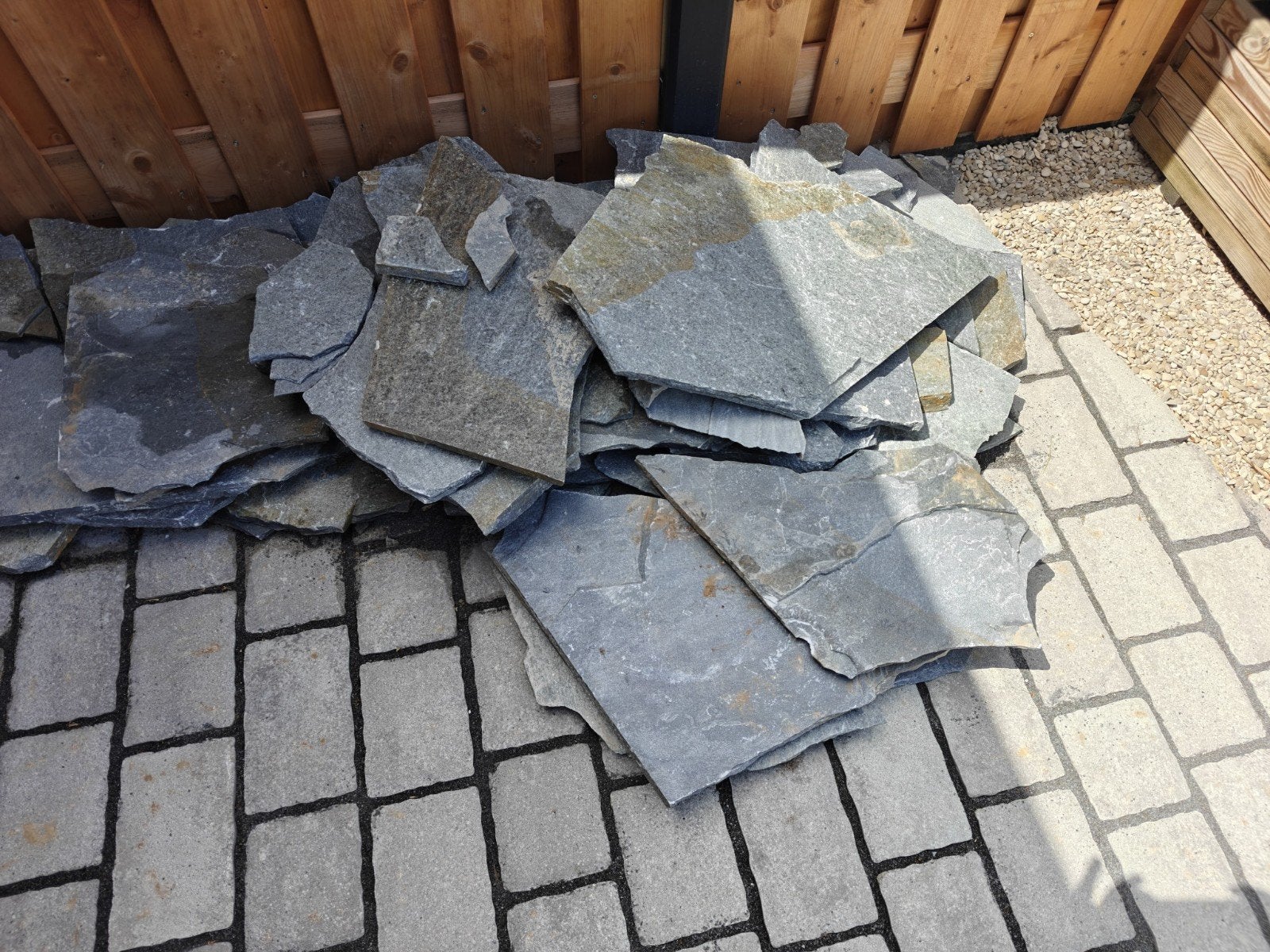 Partij Blue Plakes flagstones, Tuin en Terras, Tegels en Klinkers, Ophalen, Nieuw, 5 tot 10 m², Natuursteen