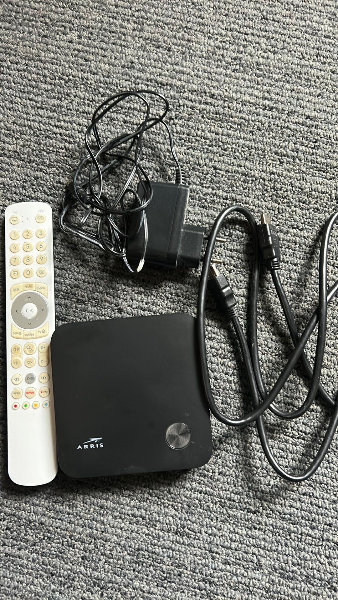 KPN Arris VIP5202 Decoder met afstandsbediening, Ophalen of Verzenden, Zo goed als nieuw, Decoder