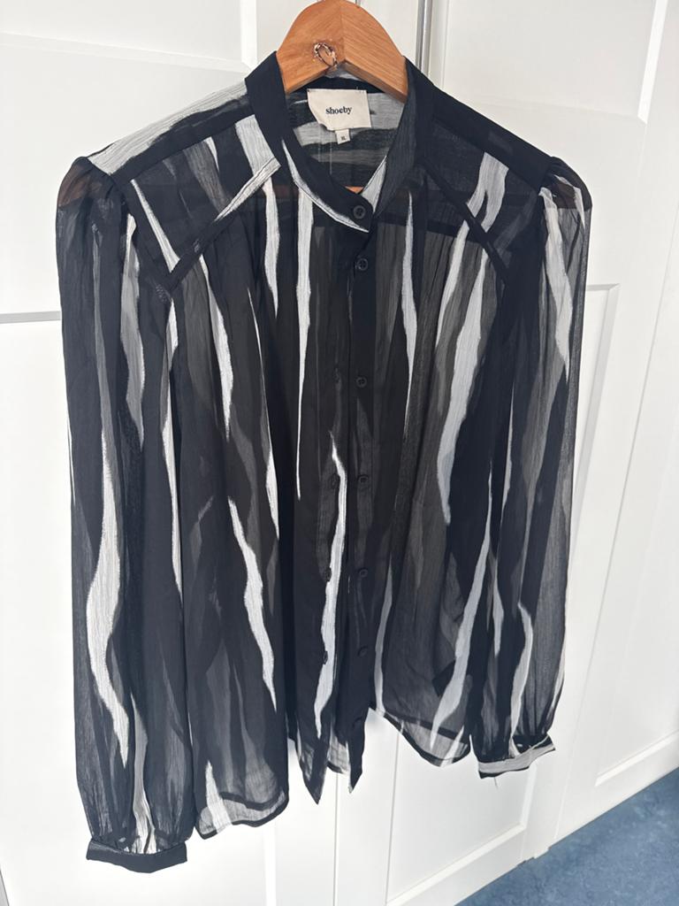 Shoeby blouse met zebraprint - Maat xl 46/48, Ophalen of Verzenden, Zo goed als nieuw, Maat 42/44 (L), Zwart