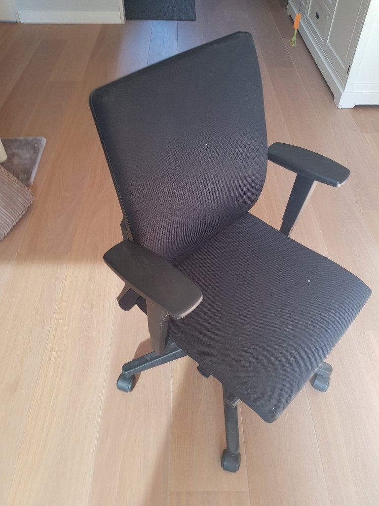 Haworth bureau stoel, Ophalen, Gebruikt, Zwart, Bureaustoel