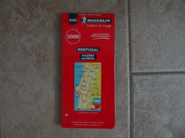 michelin wegenkaart 940 Portugal, Madeira, Boeken, Atlassen en Landkaarten, Gelezen, Overige gebieden, Ophalen of Verzenden, Landkaart