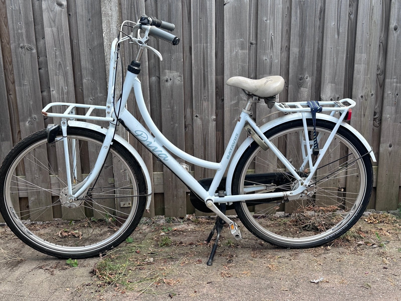 Opknapper! Batavus Diva lichtblauwe damesfiets, Ophalen, Gebruikt, Versnellingen, Batavus